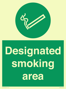 Designated smoking area